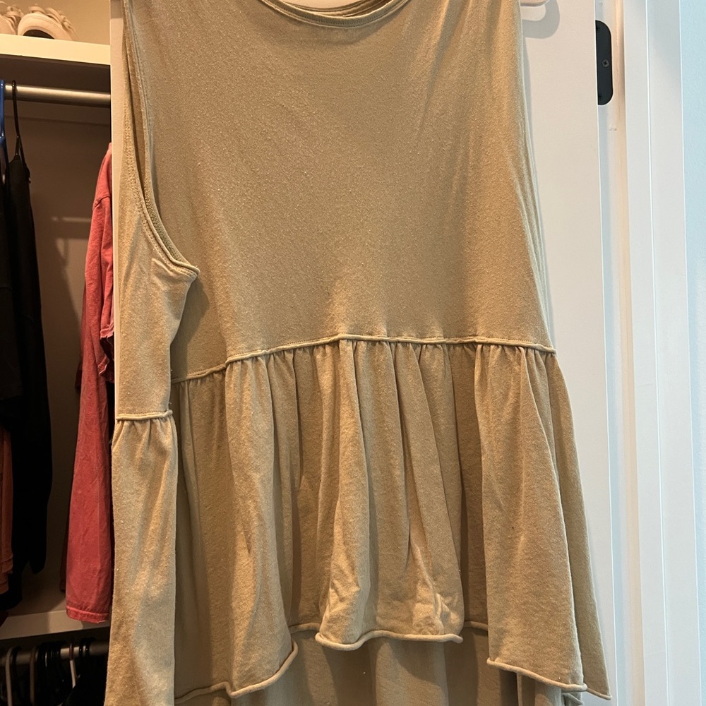 Elegant muted light green Women's Top